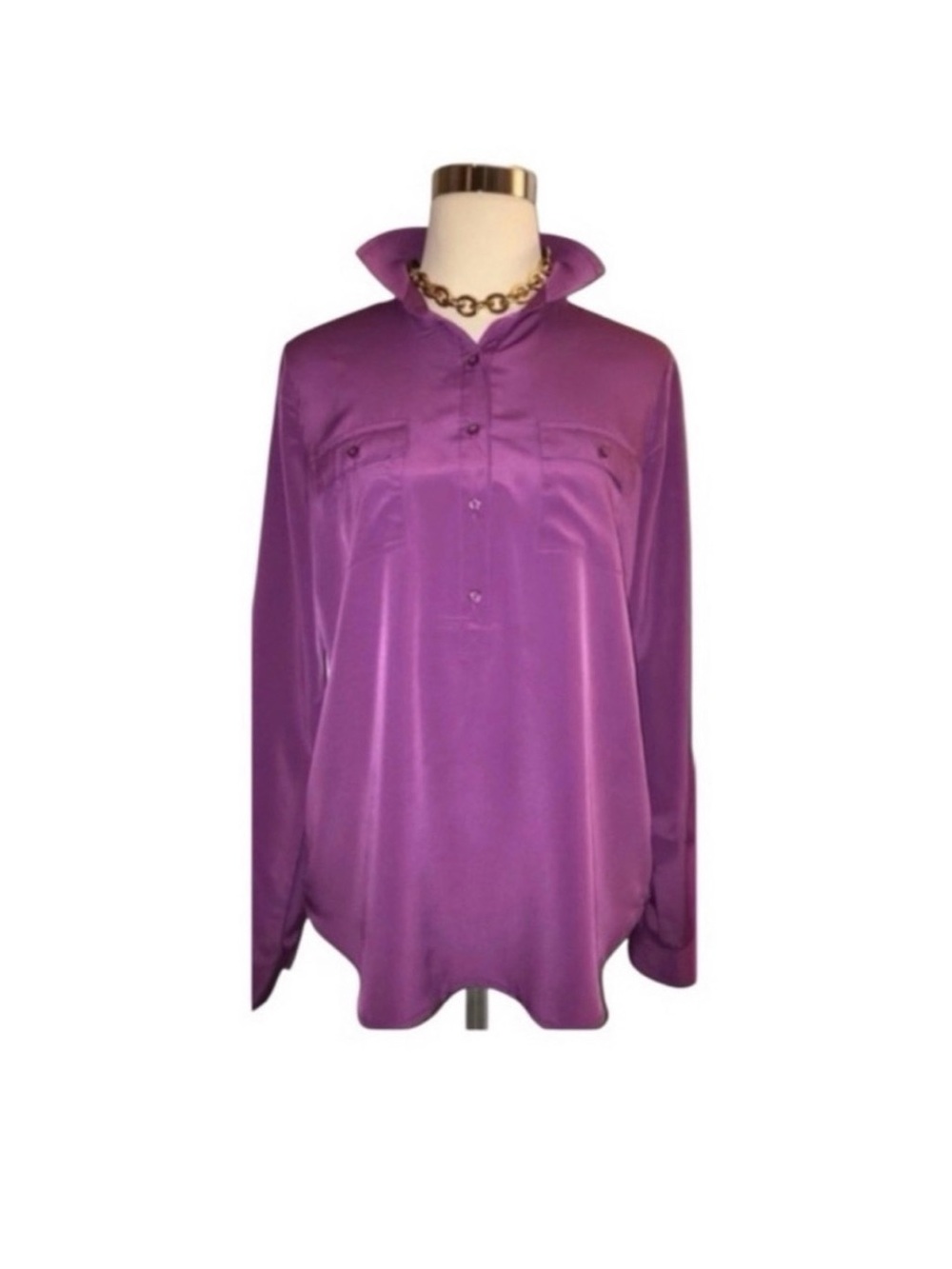 Magenta Button Down